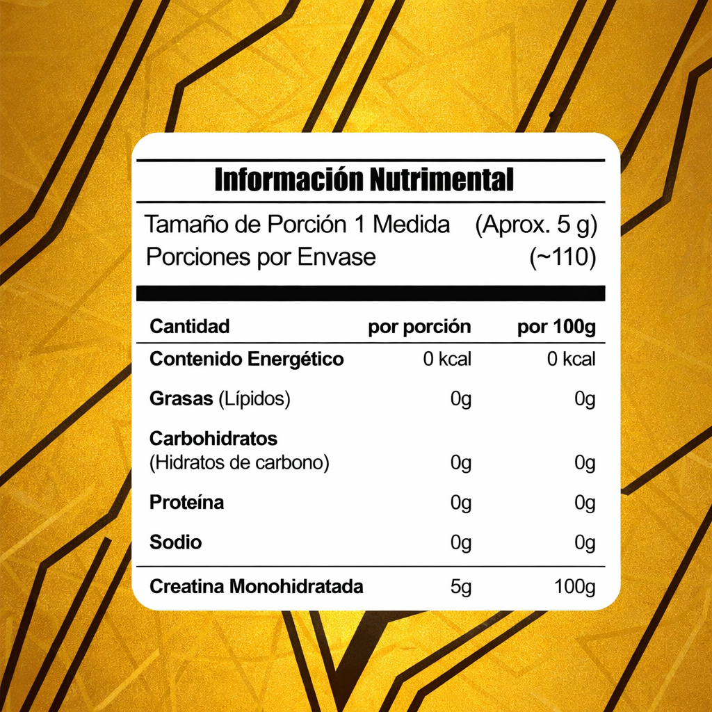 Meta Nutrition Creatina Monohidratada - Pureza y Fuerza