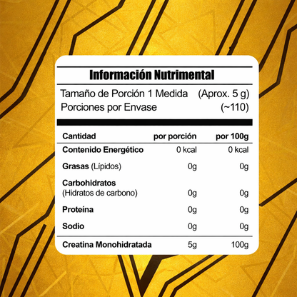 Meta Nutrition Creatina Monohidratada - Pureza y Fuerza